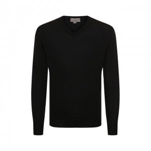 Шерстяной пуловер Canali. Цвет: чёрный