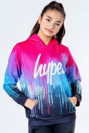 Пуловер с капюшоном Spray Drips , розовый Hype