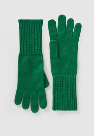 Перчатки United Colors of Benetton. Цвет: зеленый