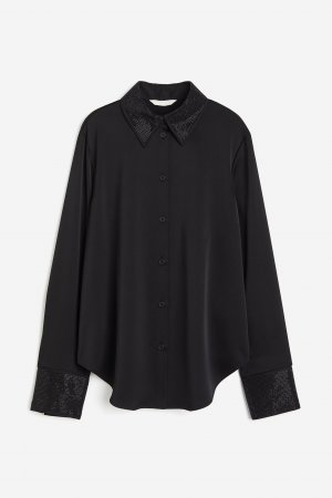 Блузка, украшенная стразами H&M
