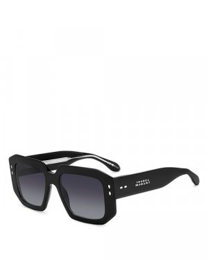 Квадратные солнцезащитные очки, 53 мм , цвет Black Isabel Marant
