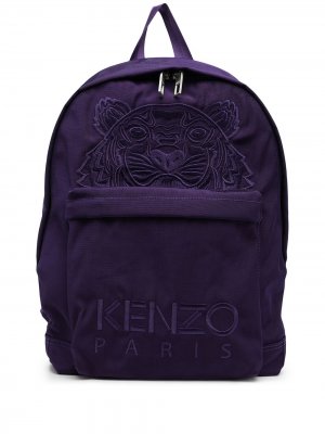 Рюкзак с вышивкой Tiger Kenzo. Цвет: фиолетовый