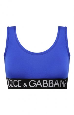 Бра-топ Dolce & Gabbana. Цвет: синий