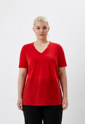 Блуза Persona by Marina Rinaldi VARCO. Цвет: красный