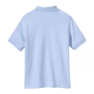 Рубашка поло с короткими рукавами и интерлоком для детей 8–20 лет, школьная форма Lands' End Lands'