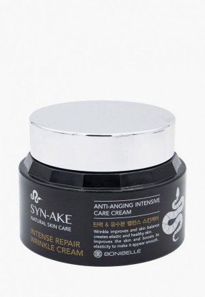 Крем для лица Enough SYN-AKE Natural Skin Care  антивозрастной «Змеиный яд», 80мл. Цвет: черный