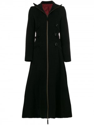 Пальто с ремешками Jean Paul Gaultier Pre-Owned. Цвет: черный