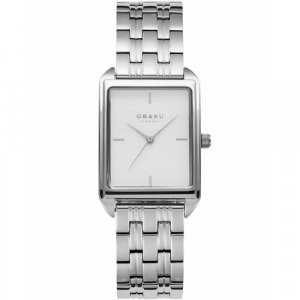 Наручные часы V293LXCISC, серебряный, белый OBAKU. Цвет: белый/серебристый/серебристый-белый