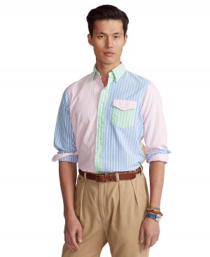 Мужская полосатая рубашка oxford fun классического кроя , мульти Polo Ralph Lauren