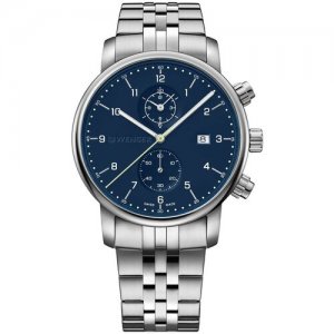 Наручные часы Urban Classic 01.1743.124, серебряный, синий WENGER. Цвет: серебристый