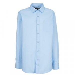 Школьная рубашка , размер 164-170, синий, голубой Tsarevich. Цвет: синий/голубой