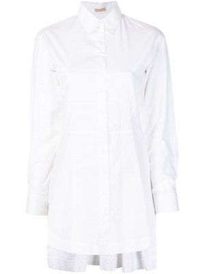 Удлиненная рубашка с присборенной спинкой Alaïa Pre-Owned. Цвет: белый