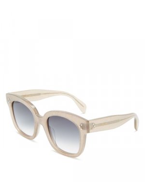 Солнцезащитные очки «кошачий глаз» с 3 точками, 54 мм , цвет Ivory/Cream CELINE