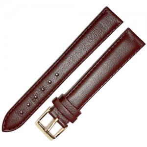 Ремешок 1805-02-1-6 Д Classic Коричневый бордовый кожаный ремень 18 мм для часов наручных длинный из кожи натуральной мужской Ardi. Цвет: бежевый