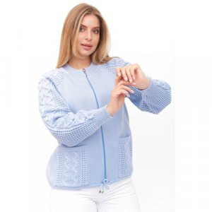 Пиджак , размер 52, голубой Текстильная Мануфактура. Цвет: голубой