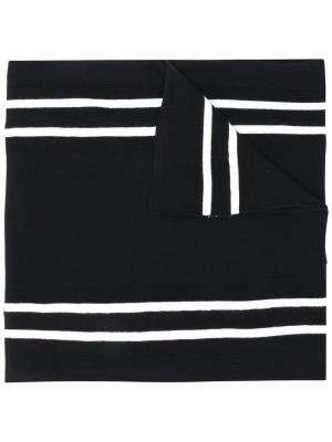 Полосатый шарф Comme Des Garçons Shirt. Цвет: чёрный