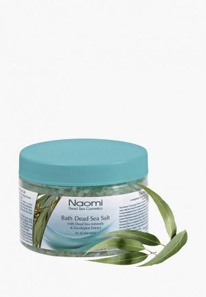 Соль для ванн Naomi Dead Sea Cosmetics Мертвого моря с экстрактом эвкалипта «NAOMI», 350 мл. Цвет: зеленый