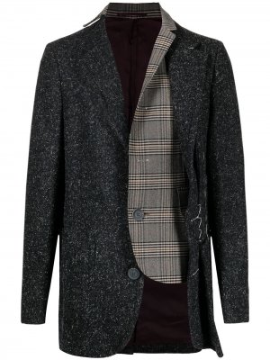Многослойный пиджак Kolor. Цвет: серый
