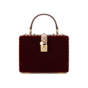 Сумка Dolce Box & Gabbana. Цвет: бордовый