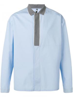 Рубашка с длинными рукавами Oamc. Цвет: синий