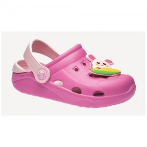 Пляжная обувь , Ж цвет розовый, размер 24 Flamingo. Цвет: розовый