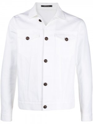Джинсовая куртка Tagliatore. Цвет: белый
