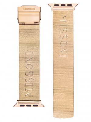 Часы Apple Watch IP с браслетом из нержавеющей стали розовым золотом/22 мм , роза Missoni
