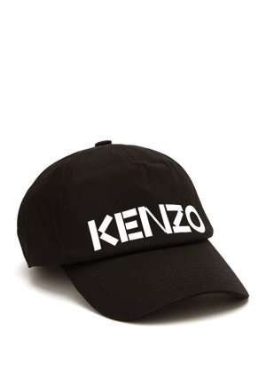 Женская шляпа с черным логотипом Kenzo