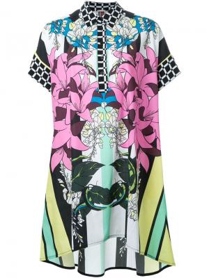 Платье-рубашка с цветочным принтом IM Isola Marras I'M. Цвет: многоцветный