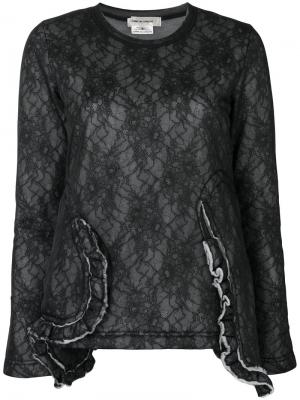 Lace sweatshirt Comme Des Garçons. Цвет: серый