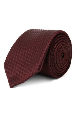 Шелковый галстук Prada. Цвет: бордовый