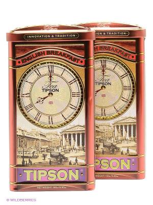Чайный набор Типсон, 150 г, 2 шт. Tipson. Цвет: красный, золотистый