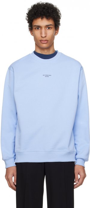 Синий свитшот Le Sweatshirt Slogan Classique Drole De Monsieur Drôle