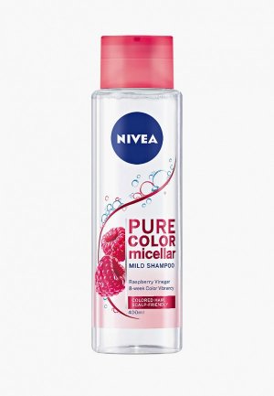 Шампунь Nivea Мицеллярный «Pure Color» для окрашенных волос, 400 мл.. Цвет: прозрачный