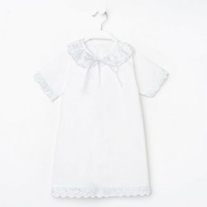 Крестильная рубашка , размер 86/92, белый Осьминожка. Цвет: белый