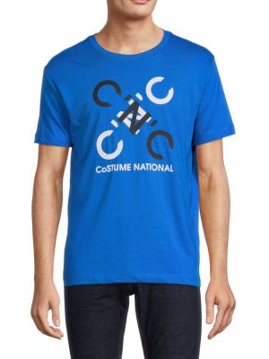 Футболка с логотипом C'N'C Costume National, синий C'N'C NATIONAL