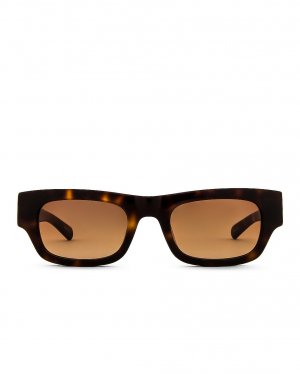 Солнцезащитные очки Frankie, цвет Tortoise & Brown Gradient Lens Flatlist