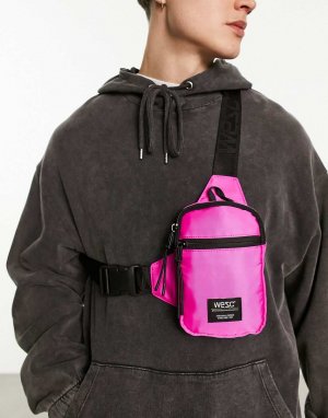 Розовая мини-сумка через плечо WESC