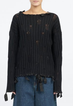 Пуловер MM6 Maison Margiela. Цвет: черный