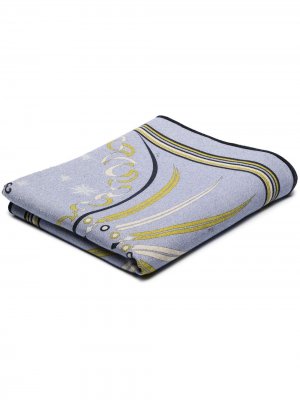 Шерстяное одеяло с принтом Astrolabio Emilio Pucci. Цвет: фиолетовый
