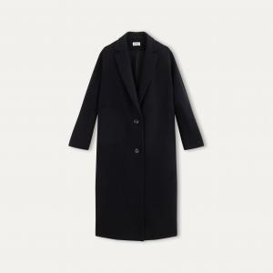 Пальто длинное из шерстяного драпа LA BRAND BOUTIQUE. Цвет: темно-синий