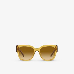 VE4437U солнцезащитные очки в оправе-подушке из ацетата , желтый Versace