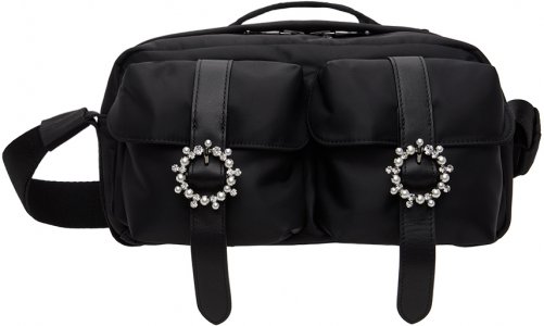 Черная классическая сумка через плечо Simone Rocha