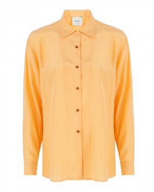 Шелковая рубашка ALYSI. Цвет: оранжевый