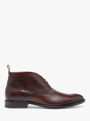 Кожаные ботинки чукка Farleton, коричневые Oliver Sweeney