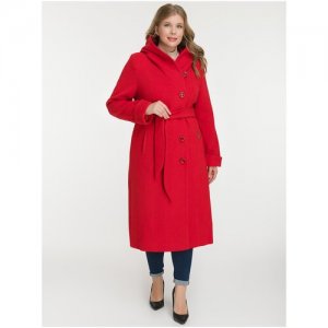 Пальто , размер 50/173, красный МарТекс. Цвет: красный