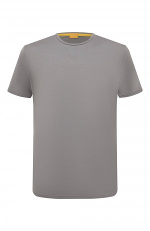 Хлопковая футболка Svevo. Цвет: серый