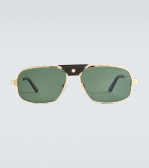 Солнцезащитные очки в прямоугольной оправе из ацетата , металлик Cartier