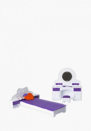 Набор игровой Огонек Мебель для спальни Конфетти. Цвет: фиолетовый