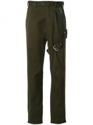 Прямые брюки Alyx. Цвет: зелёный